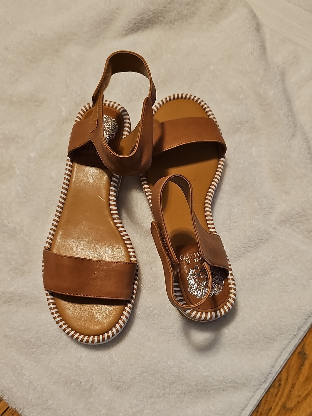 Vince Camuto Brown Leather Sandals
